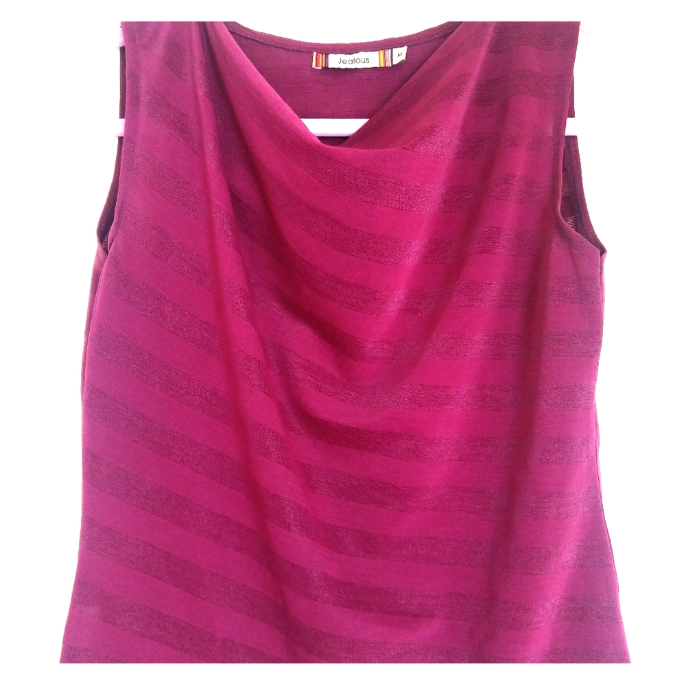 ‼️Last chance‼️Retro Purple shimmer cowl neck top